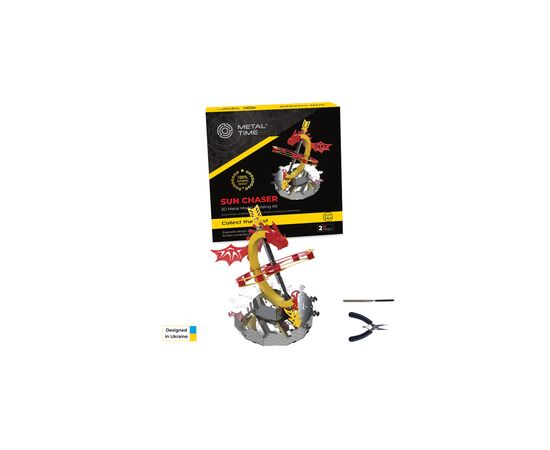 Конструктор Metal Time Коллекционная модель Sun Chaser Dragon Stand Clock Солнечные часы (MT025)