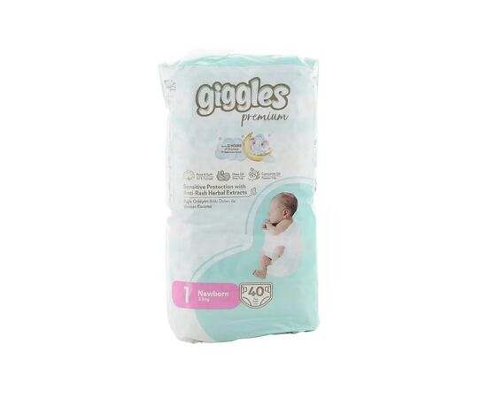 Подгузники Giggles Premium 1 Newborn 2-5 кг 40 шт (8680131206872)