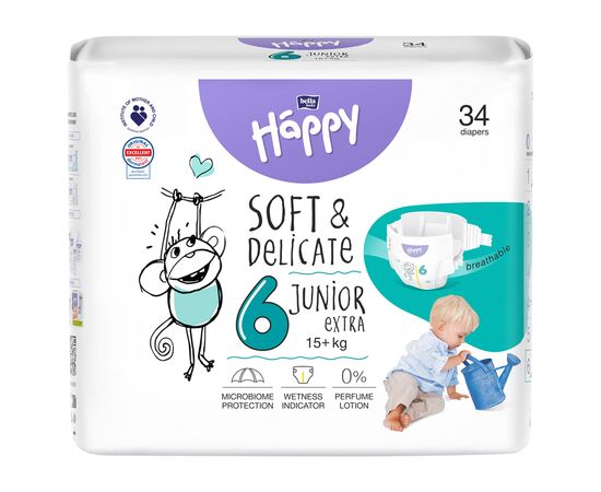 Подгузники Bella Happy 6 Junior Extra 15+ кг 34 шт (5900516605544)