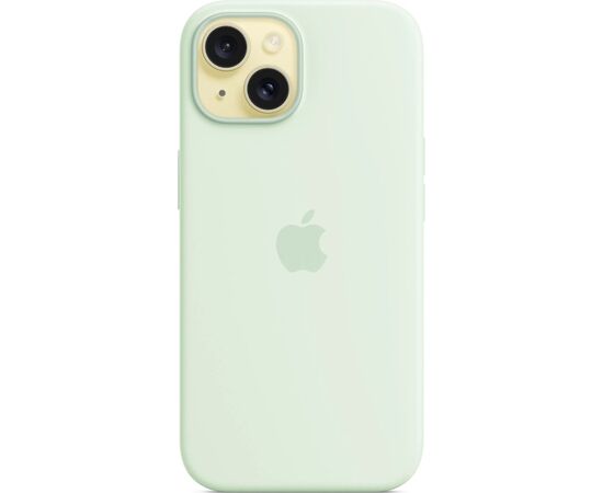 Чехол для мобильного телефона Apple iPhone 15 Silicone Case with MagSafe - Soft Mint,Model A3123 (MWNC3ZM/A), изображение 4 Чехол для мобильного телефона Apple iPhone 15 Silicone Case with MagSafe - Soft Mint,Model A3123 (MWNC3ZM/A), изображение 4
