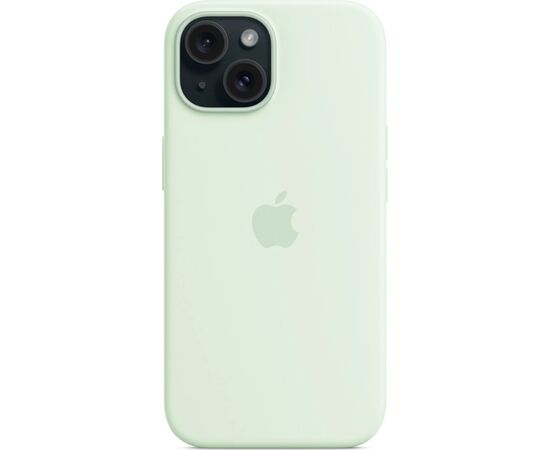Чехол для мобильного телефона Apple iPhone 15 Silicone Case with MagSafe - Soft Mint,Model A3123 (MWNC3ZM/A), изображение 6 Чехол для мобильного телефона Apple iPhone 15 Silicone Case with MagSafe - Soft Mint,Model A3123 (MWNC3ZM/A), изображение 6