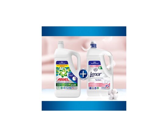 Кондиционер для белья Lenor Sensitiv Профессиональная формула для чувствительной кожи 4.75 л (8001090214324), изображение 6