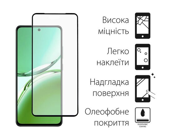Чехол для мобильного телефона Dengos Oppo Reno 12 F/FS Matte + glass (Green) (DG-KM-110), изображение 3