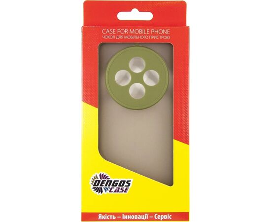Чехол для мобильного телефона Dengos Oppo Reno 12 F/FS Matte + glass (Green) (DG-KM-110), изображение 4