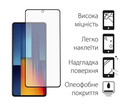 Чохол до мобільного телефона Dengos POCO M6 Pro 4G Matte + glass (Black) (DG-KM-111), зображення 3 Чохол до мобільного телефона Dengos POCO M6 Pro 4G Matte + glass (Black) (DG-KM-111), зображення 3