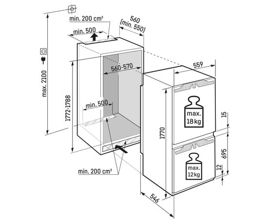 Холодильник Liebherr ICNF5103, изображение 7