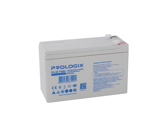Батарея к ИБП Prologix 12V-7Ah GEL (PL12-7GEL), изображение 2 Батарея к ИБП Prologix 12V-7Ah GEL (PL12-7GEL), изображение 2