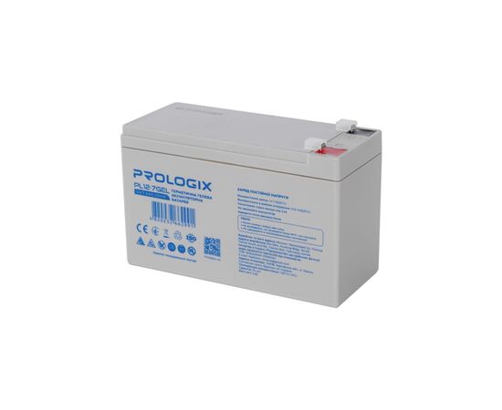 Батарея к ИБП Prologix 12V-7Ah GEL (PL12-7GEL), изображение 3 Батарея к ИБП Prologix 12V-7Ah GEL (PL12-7GEL), изображение 3