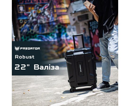 Чемодан Acer Predator Robust 22'' Black (GP.BAG11.009), изображение 2 Чемодан Acer Predator Robust 22'' Black (GP.BAG11.009), изображение 2