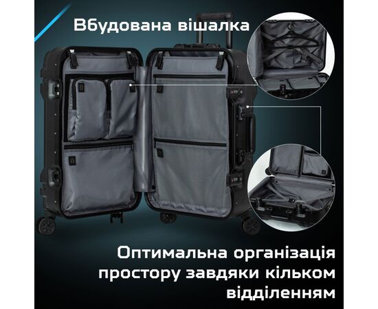 Чемодан Acer Predator Robust 22'' Black (GP.BAG11.009), изображение 4 Чемодан Acer Predator Robust 22'' Black (GP.BAG11.009), изображение 4