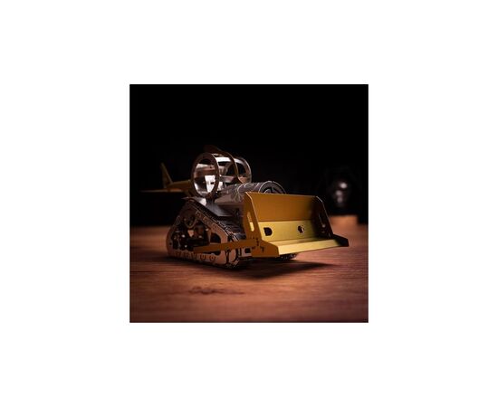 Конструктор Metal Time Колекцiйна модель Graceful CAT Бульдозер механічний двоколірний (MT073), зображення 5