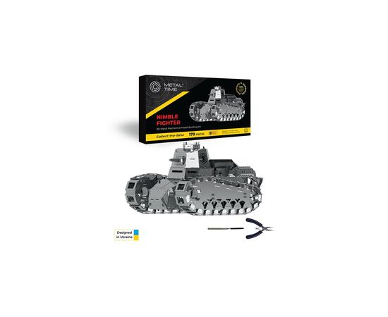 Конструктор Metal Time Коллекционная модель Nimble Fighter Танк Renault FT-17 механический Nimble Fighter (MT010)