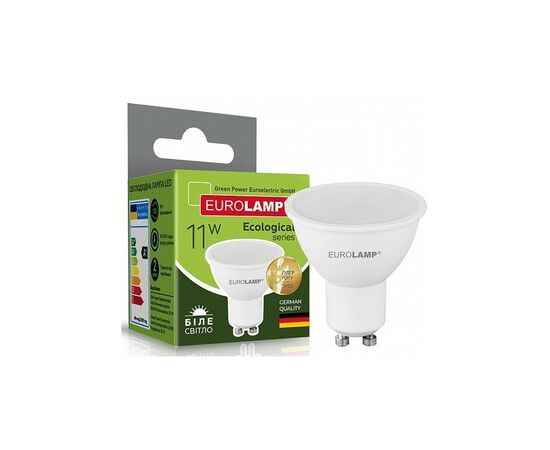 Лампочка Eurolamp LED SMD MR16 11W GU10 4000K 220V (LED-SMD-11104(P)), изображение 2 Лампочка Eurolamp LED SMD MR16 11W GU10 4000K 220V (LED-SMD-11104(P)), изображение 2