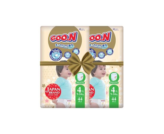 Подгузники GOO.N Premium Soft Трусики размер 4L 9-14 кг 88 шт (F1010101-157-2)