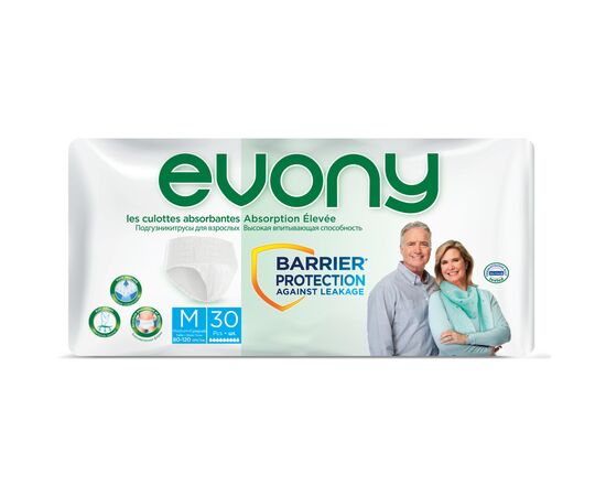Подгузники для взрослых Evony Трусики 2 Medium 30 шт (8690536805518)
