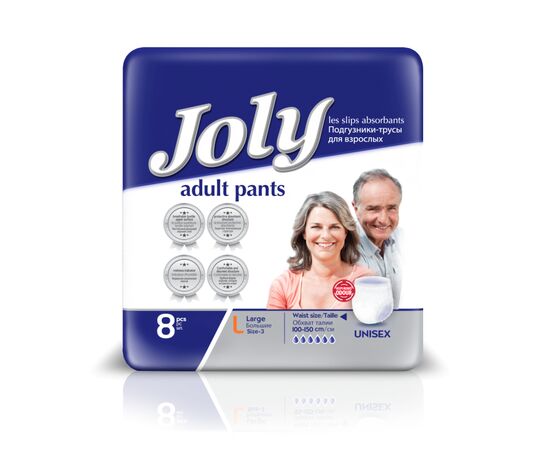 Підгузки для дорослих Joly Трусики 3 Large 8 шт (8690536804160)