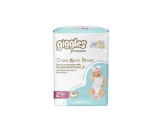 Подгузники Giggles Premium 2 Mini 3-6 кг 40 шт (8680131206889)