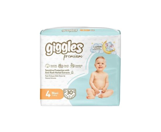 Подгузники Giggles Premium 4 Maxi 7-18 кг 30 шт (8680131206902)