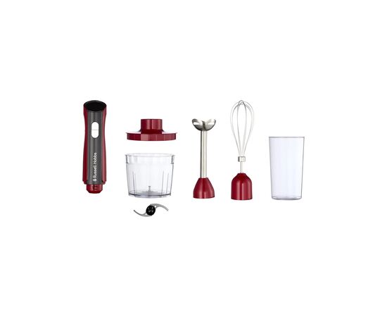Блендер Russell Hobbs Hobbs заглибний Desire Red, 500Вт, чаша-500мл, вінчик, міні-подріб. (27140-56), изображение 5 Блендер Russell Hobbs Hobbs заглибний Desire Red, 500Вт, чаша-500мл, вінчик, міні-подріб. (27140-56), изображение 5