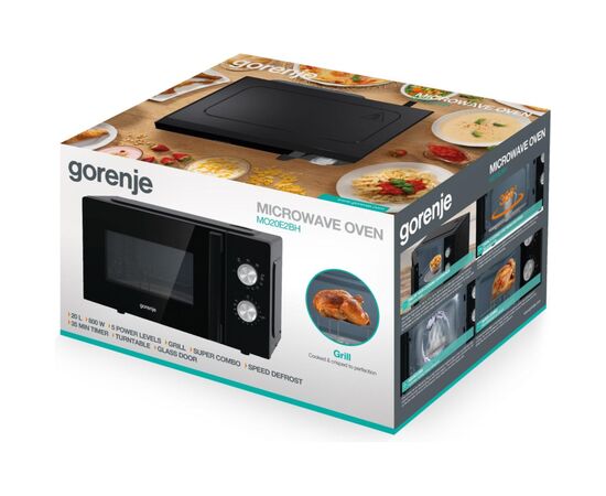 Микроволновая печь Gorenje MO20E2BH, изображение 11 Микроволновая печь Gorenje MO20E2BH, изображение 11