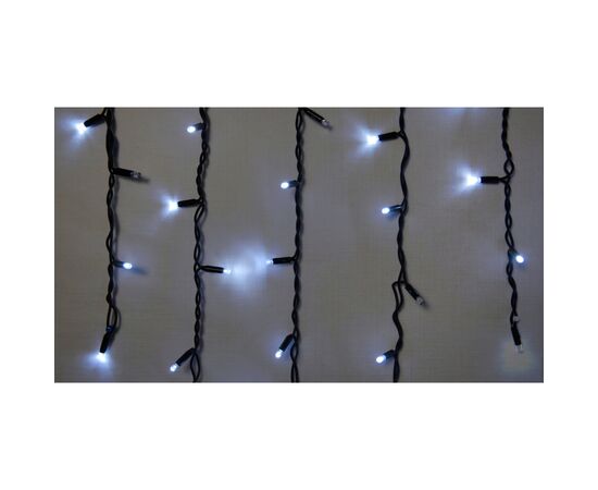 Гирлянда Delux Icicle 75LED 2x0.7m белый/черный IP44 EN (90016589), изображение 2 Гирлянда Delux Icicle 75LED 2x0.7m белый/черный IP44 EN (90016589), изображение 2