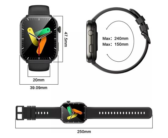 Смарт-часы Blackview R60 Black (6931548318699), изображение 7