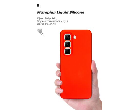 Чехол для мобильного телефона Armorstandart ICON Infinix Hot 50 4G Camera cover Red (ARM80978), изображение 7