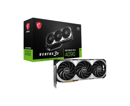 Видеокарта MSI GeForce RTX4090 24GB VENTUS 3X E OC (RTX 4090 VENTUS 3X E 24G OC), изображение 7 Видеокарта MSI GeForce RTX4090 24GB VENTUS 3X E OC (RTX 4090 VENTUS 3X E 24G OC), изображение 7