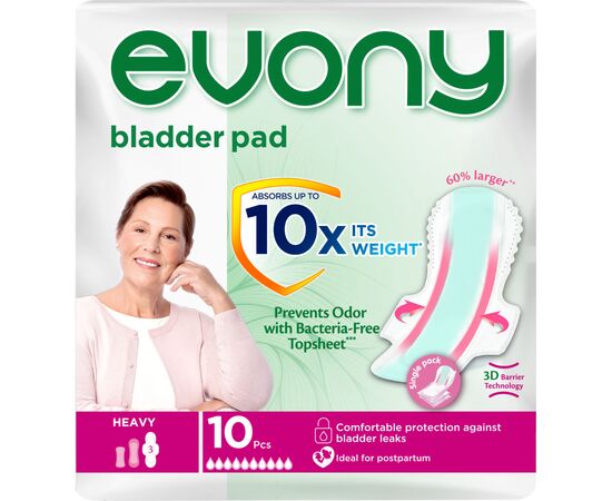 Урологические прокладки Evony Heavy 10 капель 10 шт. (8690536820252)