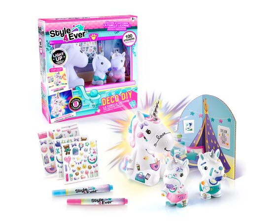 Набор для творчества Canal Toys DIY Style 4 Ever Мои любимцы - Семья сияющих единорог (OFG287), изображение 3 Набор для творчества Canal Toys DIY Style 4 Ever Мои любимцы - Семья сияющих единорог (OFG287), изображение 3