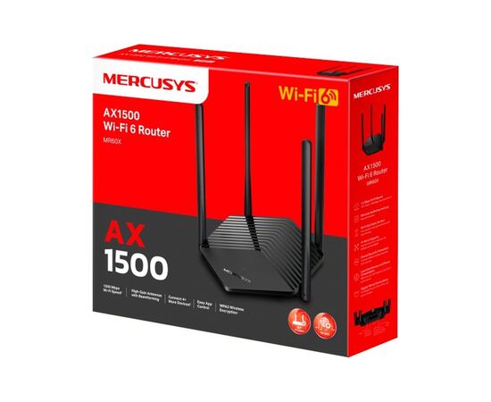 Маршрутизатор Mercusys MR60X, изображение 4 Маршрутизатор Mercusys MR60X, изображение 4