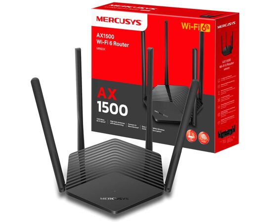 Маршрутизатор Mercusys MR60X, изображение 5 Маршрутизатор Mercusys MR60X, изображение 5