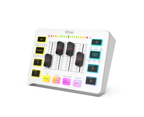 Микшерный пульт Fifine SC3W, изображение 2 Микшерный пульт Fifine SC3W, изображение 2