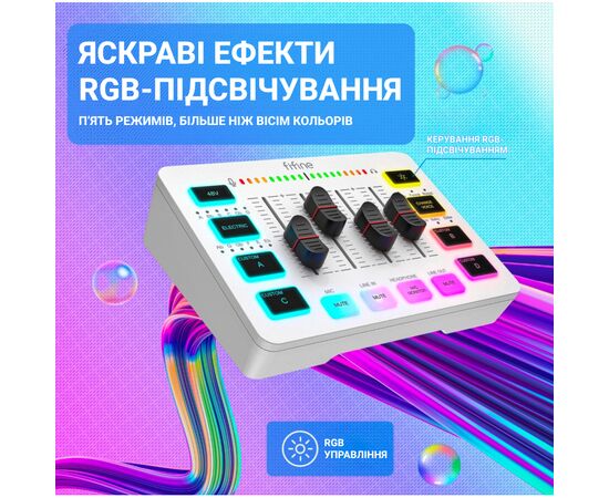 Микшерный пульт Fifine SC3W, изображение 9 Микшерный пульт Fifine SC3W, изображение 9