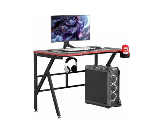 Компьютерный стол GT Racer T-1218 Black (T-1218 (120x60x73) Black), изображение 2 Компьютерный стол GT Racer T-1218 Black (T-1218 (120x60x73) Black), изображение 2
