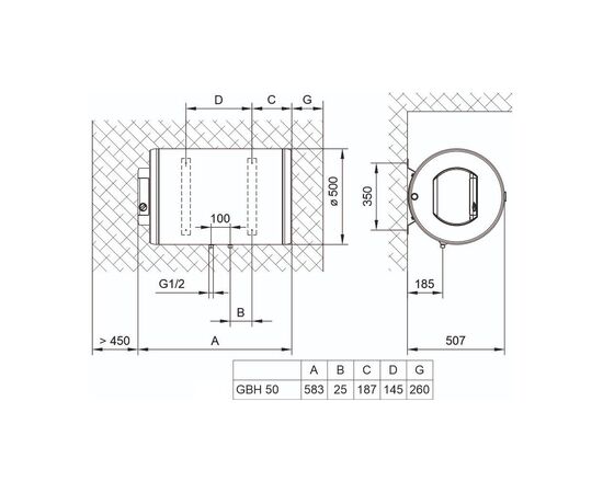 Бойлер TIKI GBH50COMFORT_TIKI, изображение 2 Бойлер TIKI GBH50COMFORT_TIKI, изображение 2