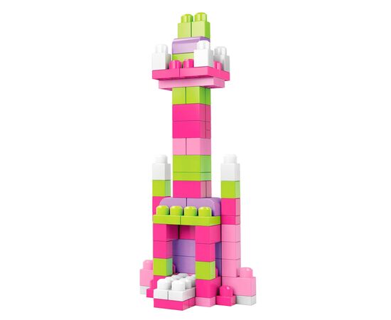 Конструктор Mega Bloks розовый в мешке 80 деталей (DCH62), изображение 2 Конструктор Mega Bloks розовый в мешке 80 деталей (DCH62), изображение 2