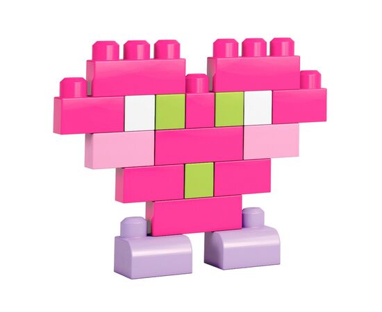 Конструктор Mega Bloks розовый в мешке 80 деталей (DCH62), изображение 3 Конструктор Mega Bloks розовый в мешке 80 деталей (DCH62), изображение 3