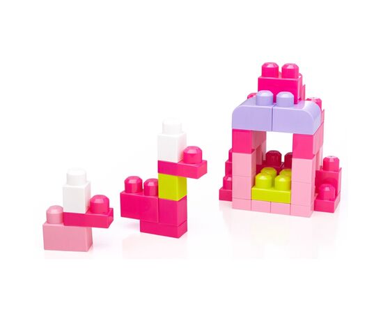Конструктор Mega Bloks розовый в мешке 80 деталей (DCH62), изображение 6 Конструктор Mega Bloks розовый в мешке 80 деталей (DCH62), изображение 6