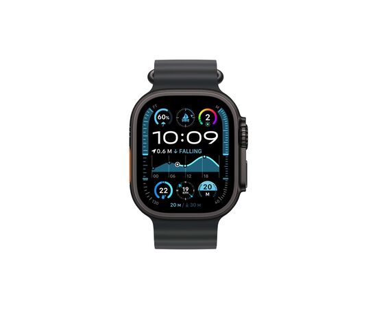 Смарт-годинник Apple Watch Ultra 2 2024 GPS + Cellular 49mm Black Titanium Case with Black Ocean Band (MX4P3UL/A), зображення 2 Смарт-годинник Apple Watch Ultra 2 2024 GPS + Cellular 49mm Black Titanium Case with Black Ocean Band (MX4P3UL/A), зображення 2