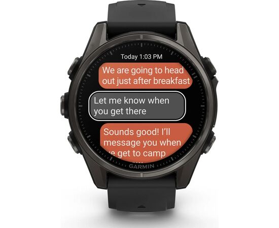 Смарт-часы Garmin fenix 8 43mm, AMOLED, Saph, CrbnGry Ti/Blk, Blk/PebblGryBnd, (010-02903-21), изображение 10 Смарт-часы Garmin fenix 8 43mm, AMOLED, Saph, CrbnGry Ti/Blk, Blk/PebblGryBnd, (010-02903-21), изображение 10