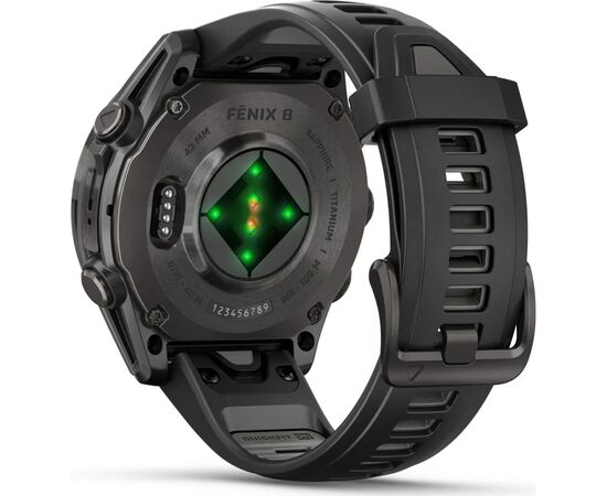 Смарт-часы Garmin fenix 8 43mm, AMOLED, Saph, CrbnGry Ti/Blk, Blk/PebblGryBnd, (010-02903-21), изображение 6 Смарт-часы Garmin fenix 8 43mm, AMOLED, Saph, CrbnGry Ti/Blk, Blk/PebblGryBnd, (010-02903-21), изображение 6