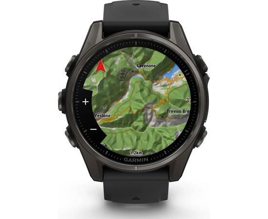 Смарт-часы Garmin fenix 8 43mm, AMOLED, Saph, CrbnGry Ti/Blk, Blk/PebblGryBnd, (010-02903-21), изображение 7 Смарт-часы Garmin fenix 8 43mm, AMOLED, Saph, CrbnGry Ti/Blk, Blk/PebblGryBnd, (010-02903-21), изображение 7
