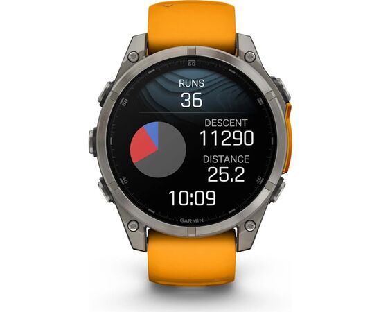 Смарт-часы Garmin fenix 8 47mm, AMOLED, Saph, Ti/Bare/Grpht, SparkOrg/GrphtBd, (010-02904-11), изображение 10