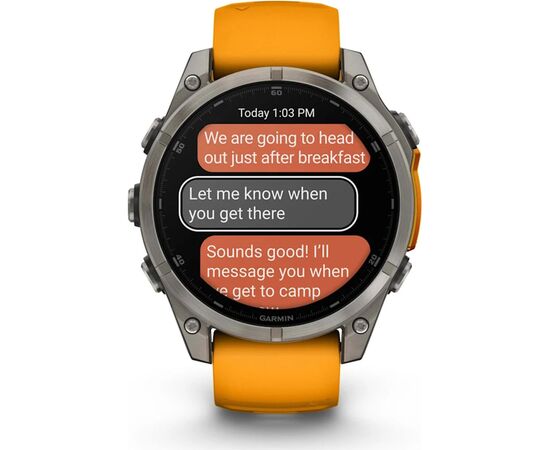 Смарт-часы Garmin fenix 8 47mm, AMOLED, Saph, Ti/Bare/Grpht, SparkOrg/GrphtBd, (010-02904-11), изображение 11