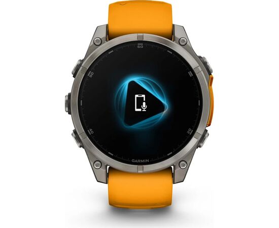 Смарт-часы Garmin fenix 8 47mm, AMOLED, Saph, Ti/Bare/Grpht, SparkOrg/GrphtBd, (010-02904-11), изображение 2