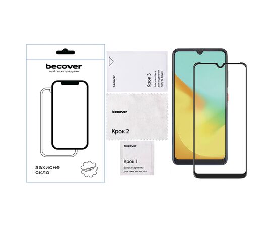 Стекло защитное BeCover ZTE Blade A35/A55 Black (712313), изображение 4 Стекло защитное BeCover ZTE Blade A35/A55 Black (712313), изображение 4