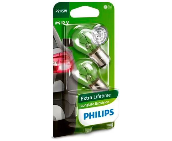 Автолампа Philips 21/5W (12499 LLECO B2), зображення 2 Автолампа Philips 21/5W (12499 LLECO B2), зображення 2