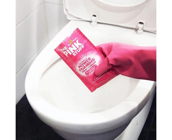Засіб для чищення унітазу The Pink Stuff Пінний порошок 3 х 100 г (5060033821664), зображення 2 Засіб для чищення унітазу The Pink Stuff Пінний порошок 3 х 100 г (5060033821664), зображення 2