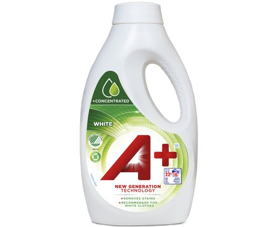 Гель для прання A+ White Для білих тканин 880 мл (8435495810636)